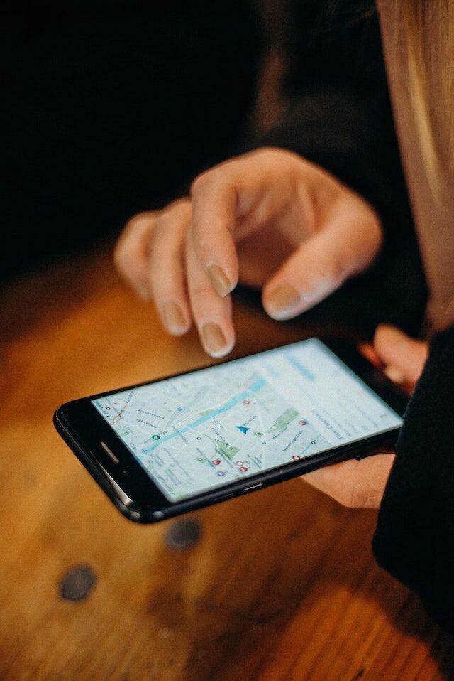 Google Maps with multiple coordinates to let the person know what’s around them.