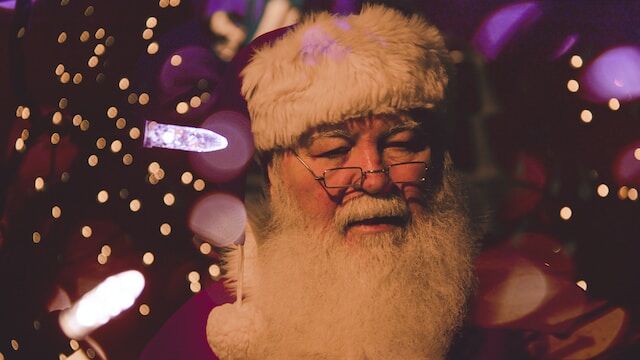 Santa Claus is preparing to leave the North Pole to give children gifts.